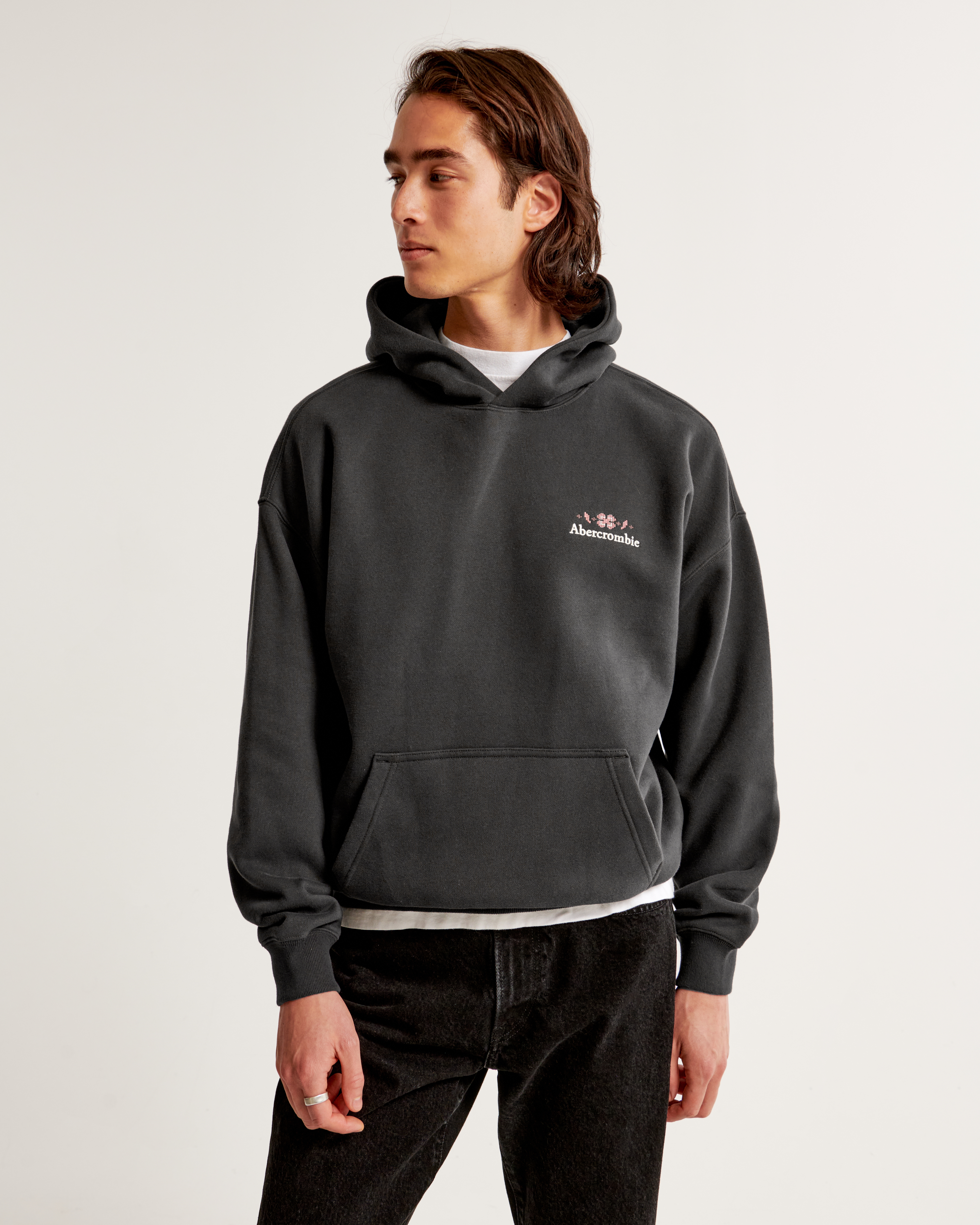 Abercrombie and best sale fitch black hoodie