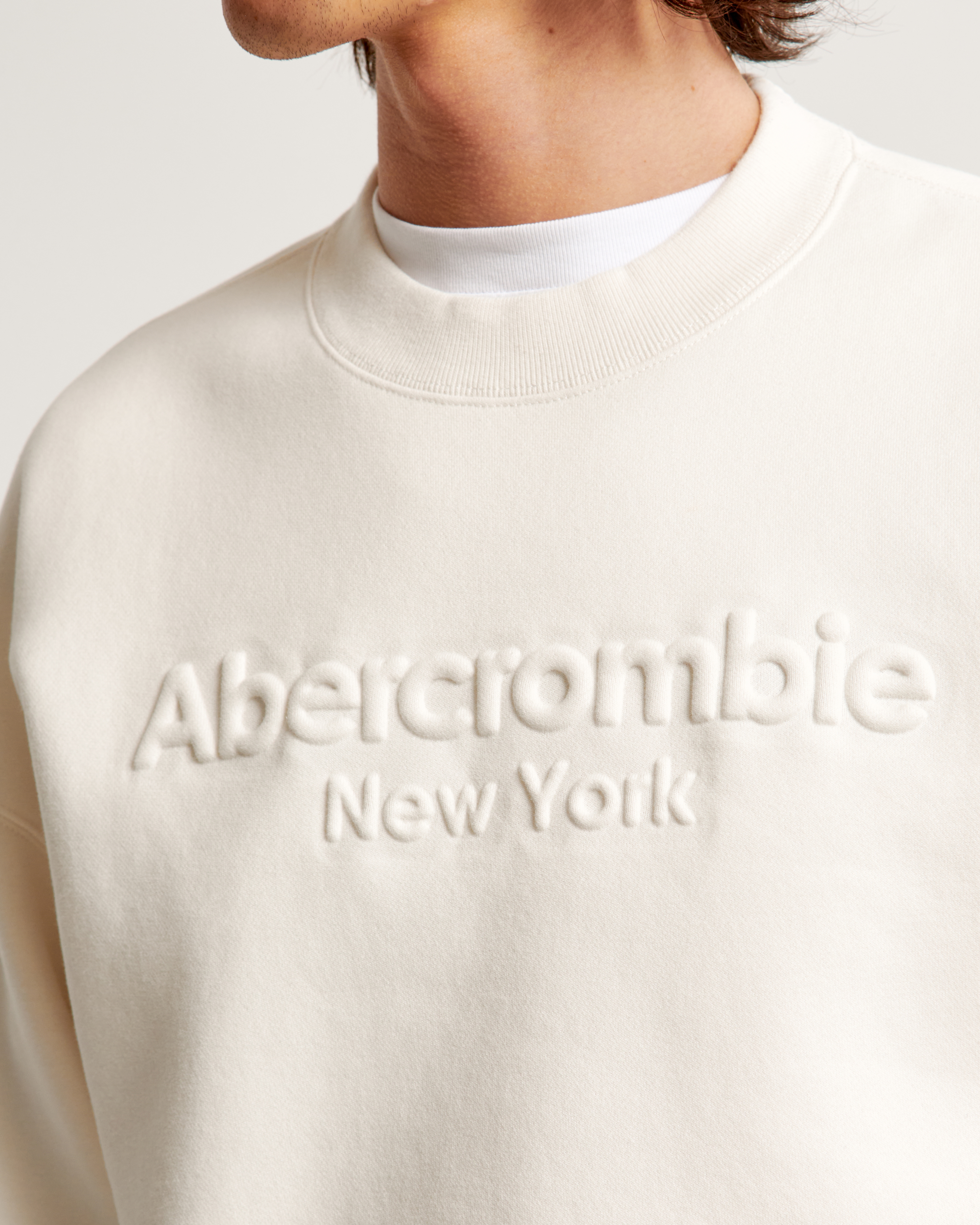 Embroidered Logo Crew Sweatshirt