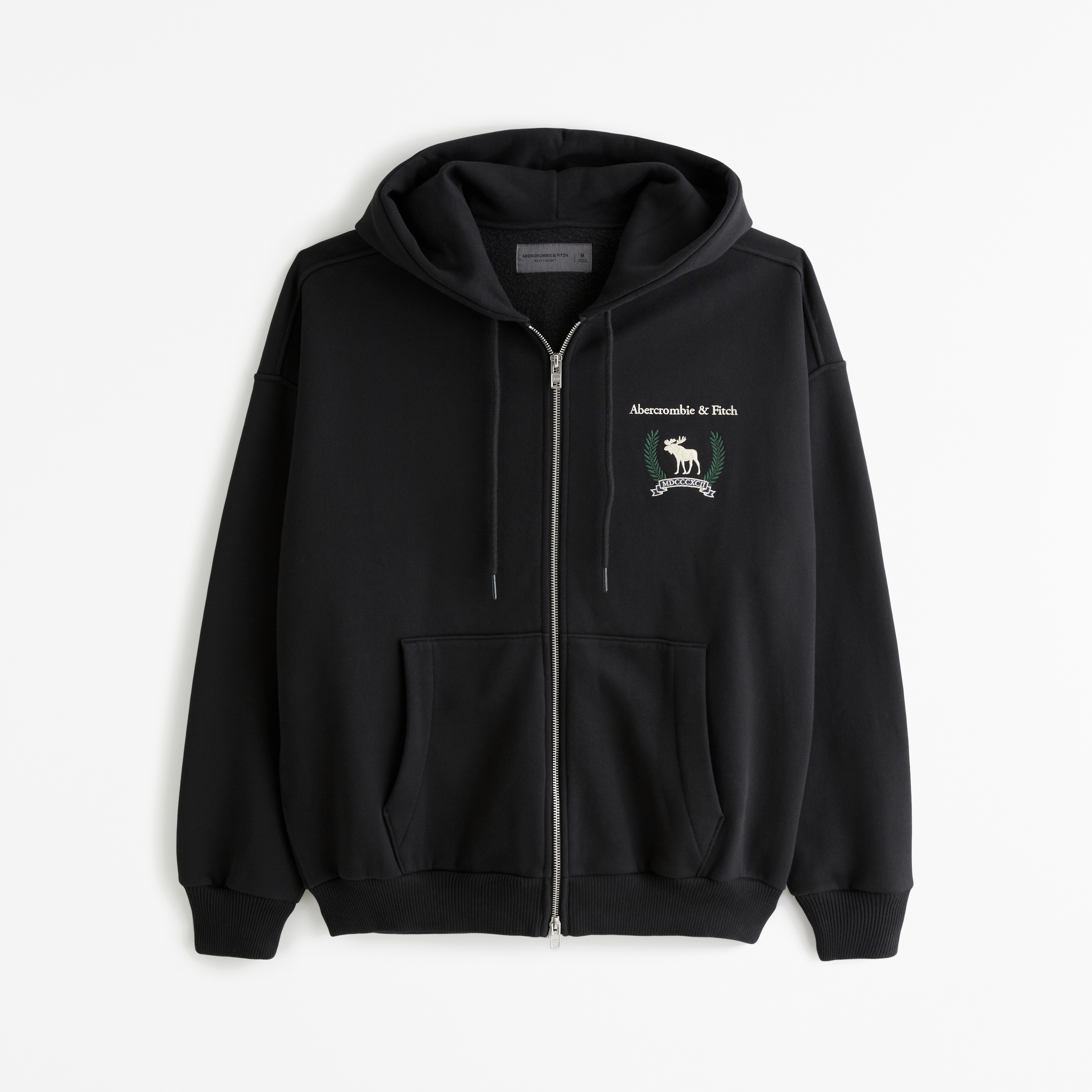 Black deals abercrombie hoodie