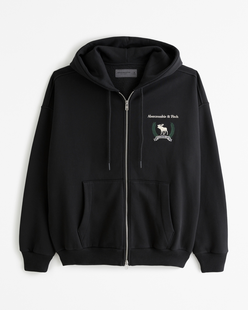 Abercrombie and fitch full zip hoodie hotsell