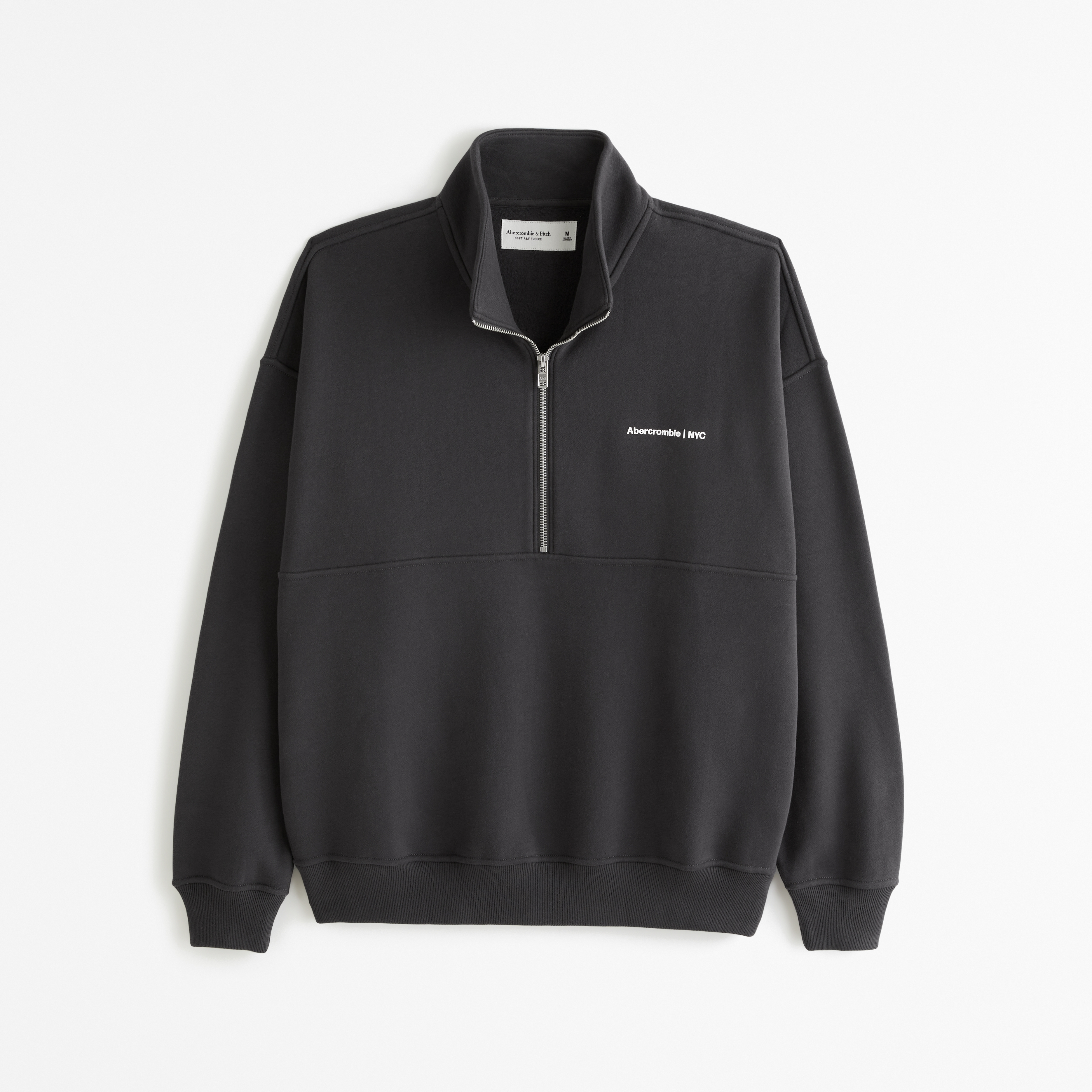 Men's Micro-Logo Half-Zip Sweatshirt | Men's | Abercrombie.com