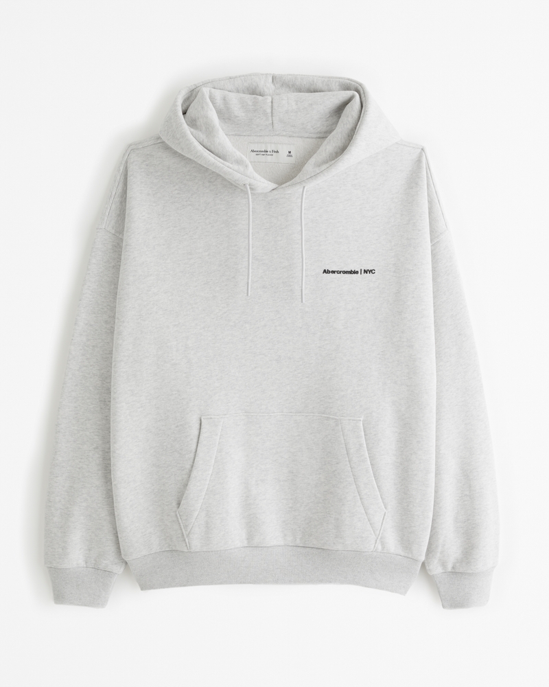 Micro-Logo Popover Hoodie