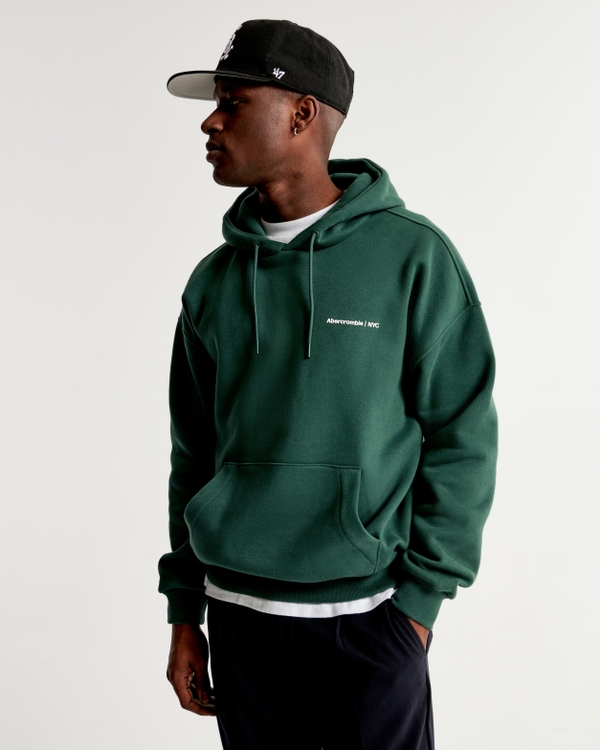 Abercrombie and fitch hot sale green hoodie