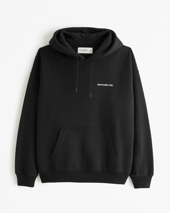 Abercrombie and fitch black hoodie on sale