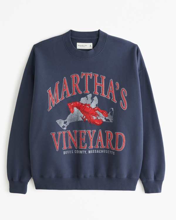 Martha's Vineyard Graphic Crew Sweatshirt