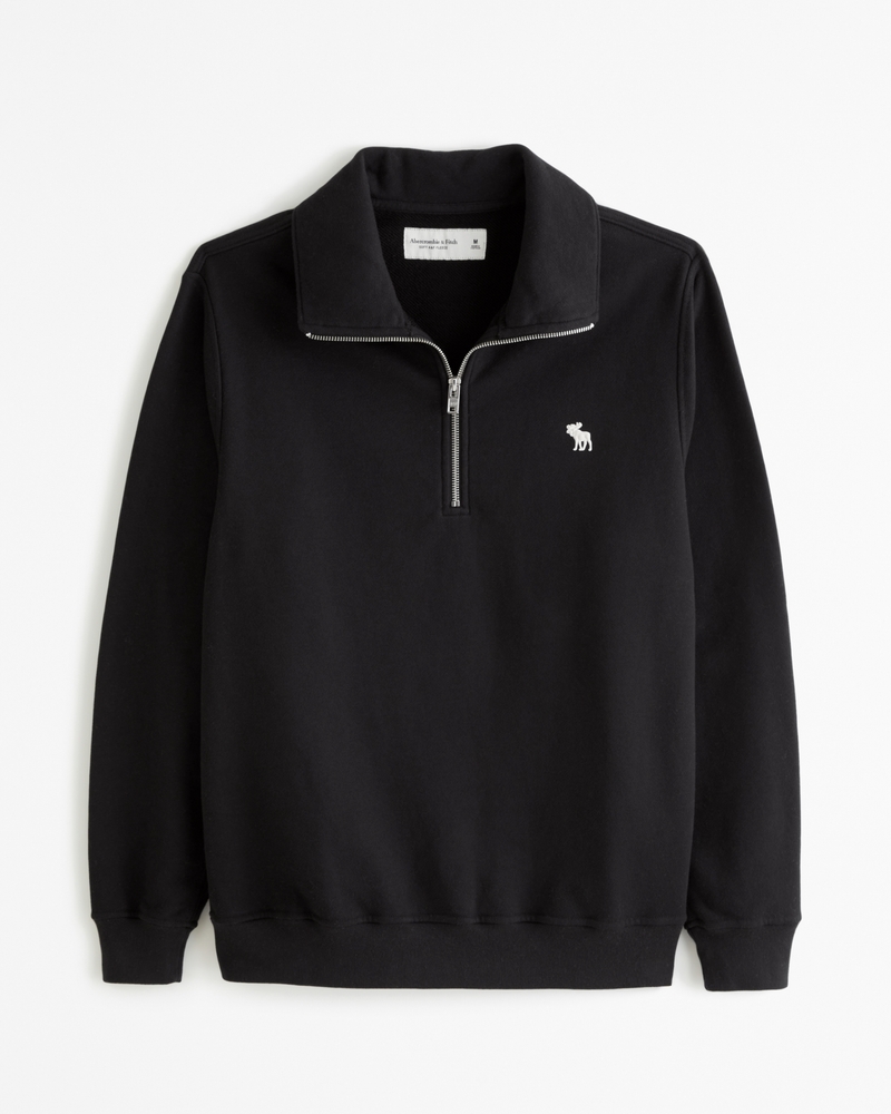 Men's French Terry Icon Half-Zip Sweatshirt | Men's Tops | Abercrombie.com