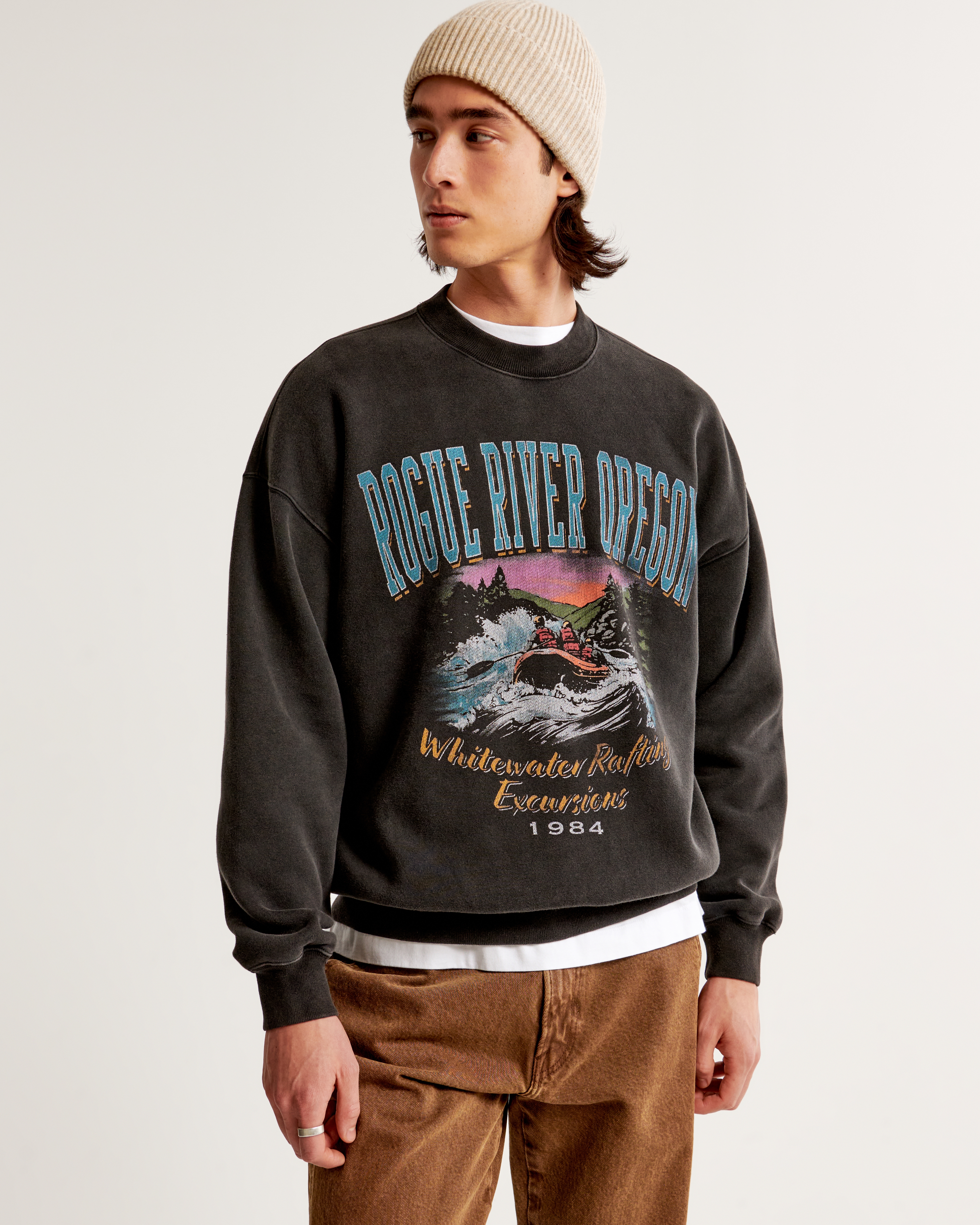 Men's Rogue River Graphic Crew Sweatshirt | Men's Tops