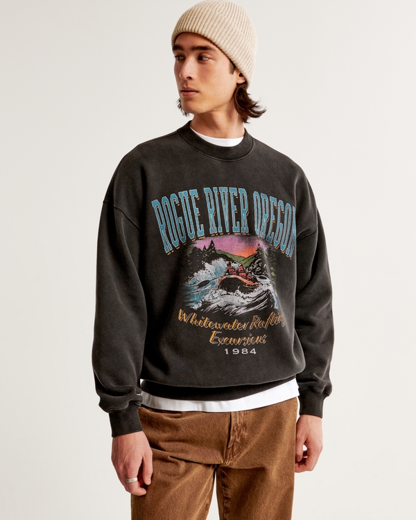 Rogue River Graphic Crew Sweatshirt