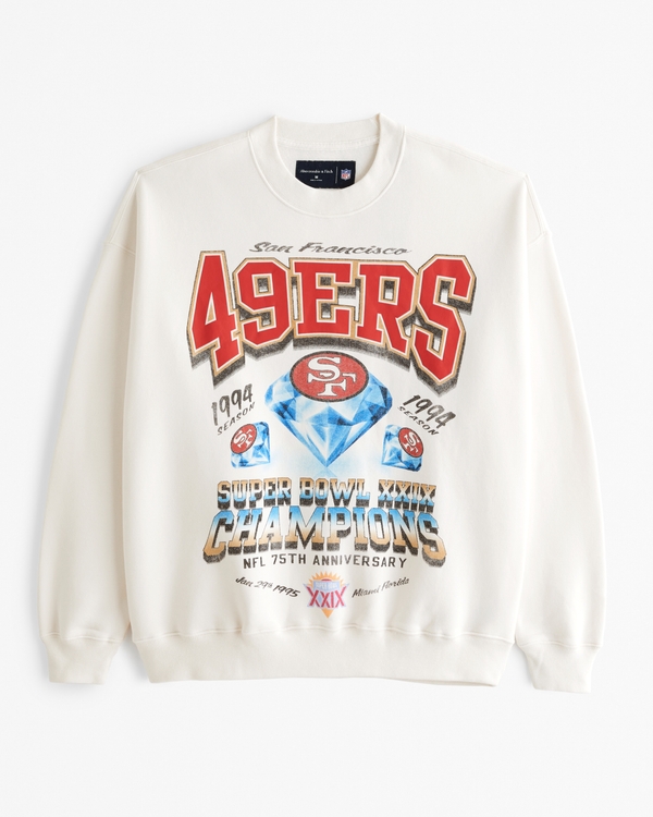Men's San Francisco 49ers Graphic Crew Sweatshirt | Men's Tops
