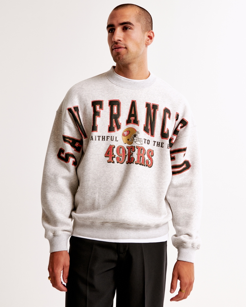 Sudadera de cuello redondo con estampa de San Francisco 49ers