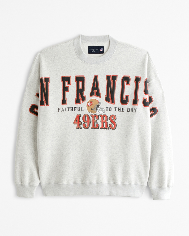 Sudadera de cuello redondo con estampa de San Francisco 49ers