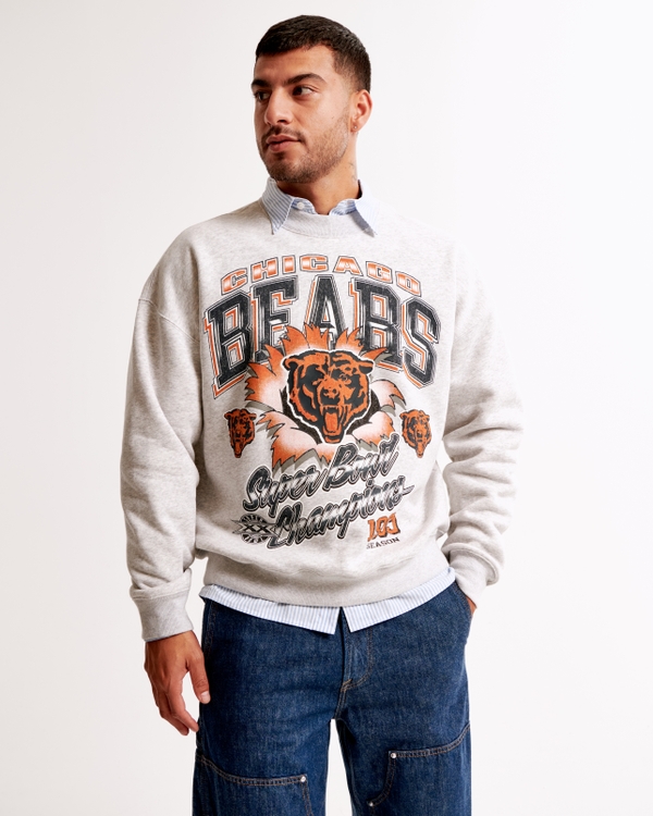 Chicago Bears Graphic Crew Sweatshirt