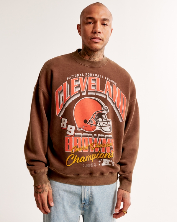 Cleveland Browns Graphic Crew Sweatshirt