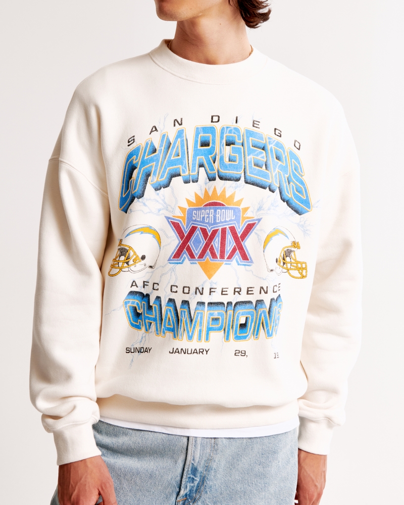 Vintage San Diego Chargers Graphic Crew Sweatshirt