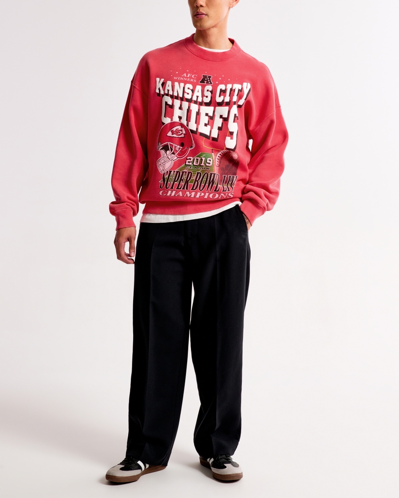 Kansas City Chiefs Graphic Crew Sweatshirt