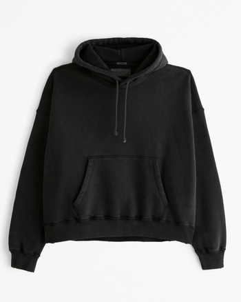 Homme Essential Cropped Popover Hoodie Homme Hauts