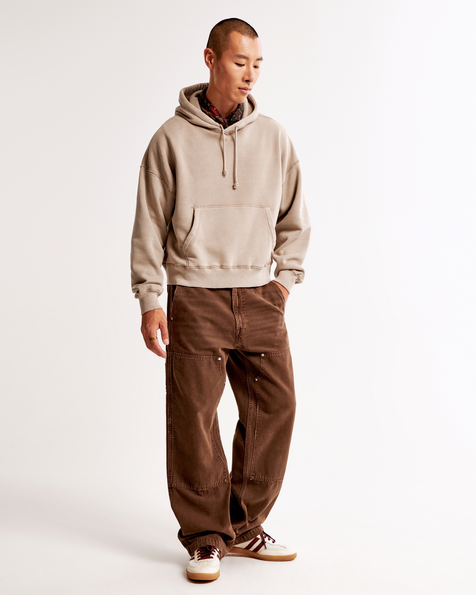 Essential Cropped Popover Hoodie