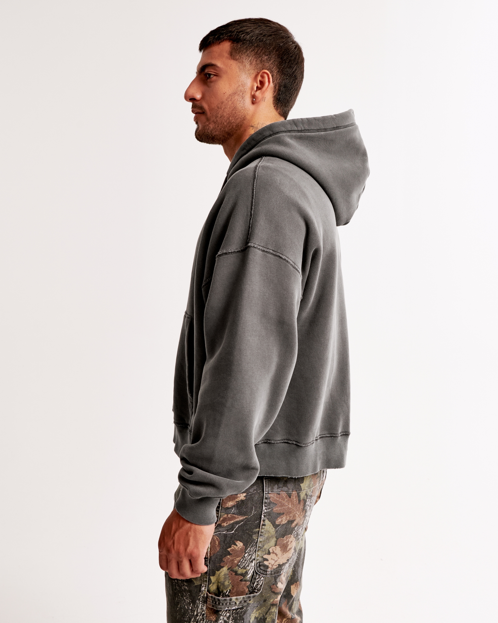 Essential Cropped Popover Hoodie
