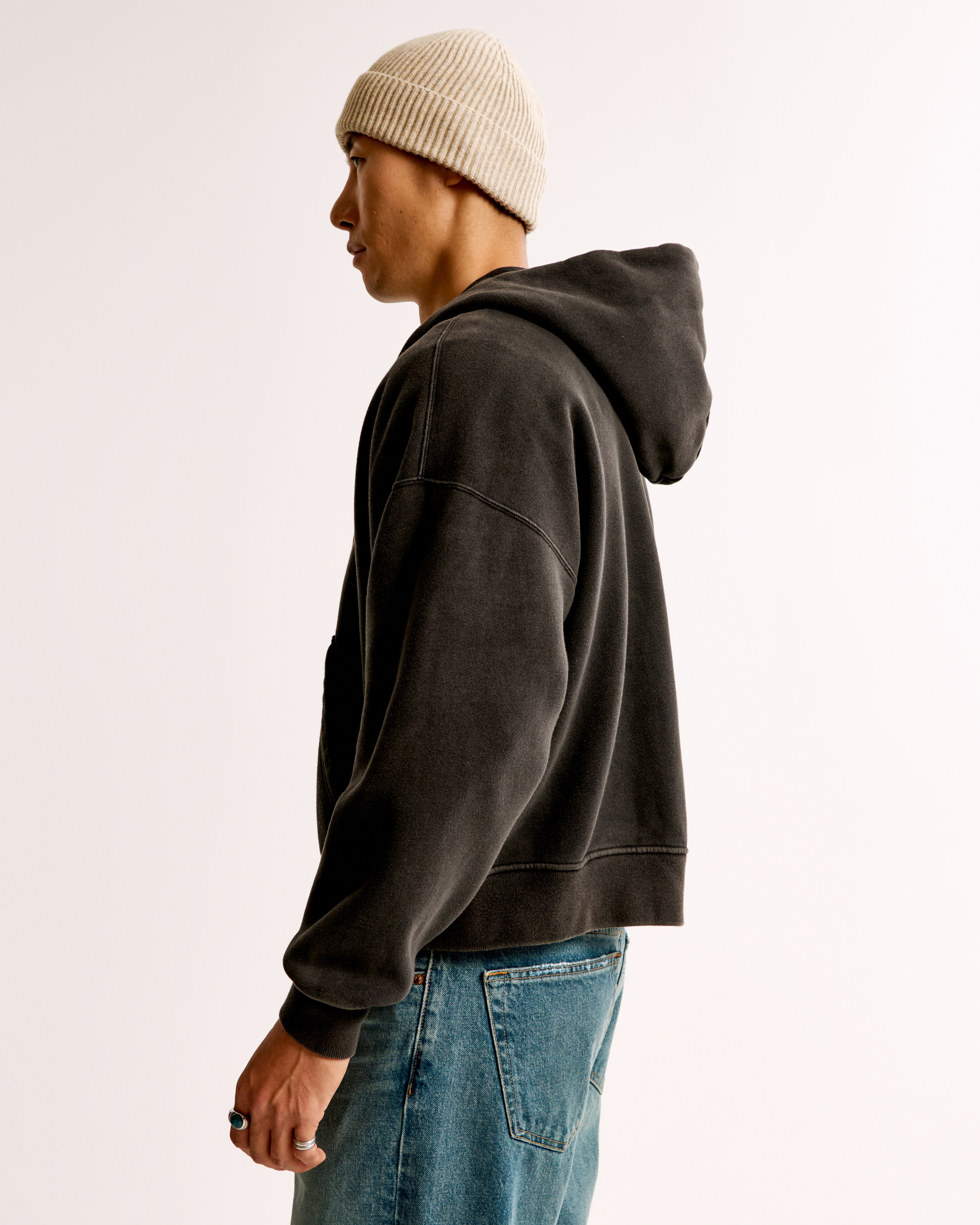 Mens cropped hoodie hotsell