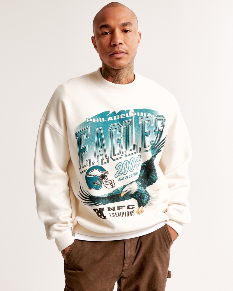 Philadelphia Eagles Graphic Crew Sweatshirt