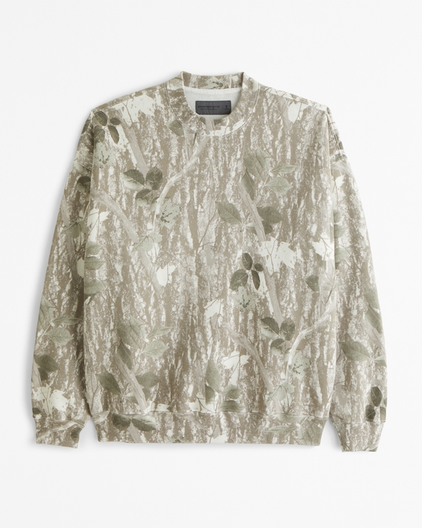 Essential Crew Sweatshirt, White Camo