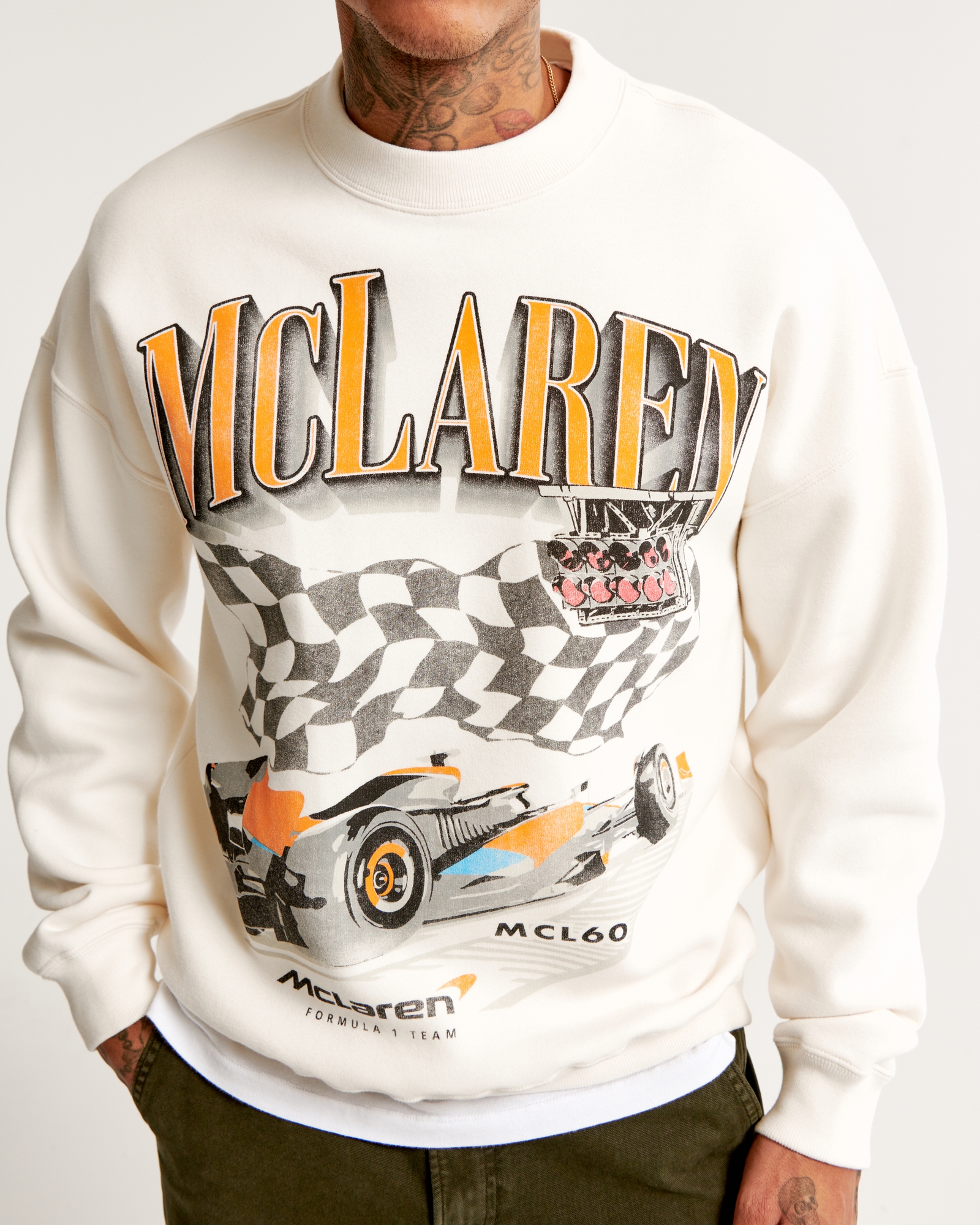 Women's McLaren Graphic Crew Sweatshirt, Women's Tops