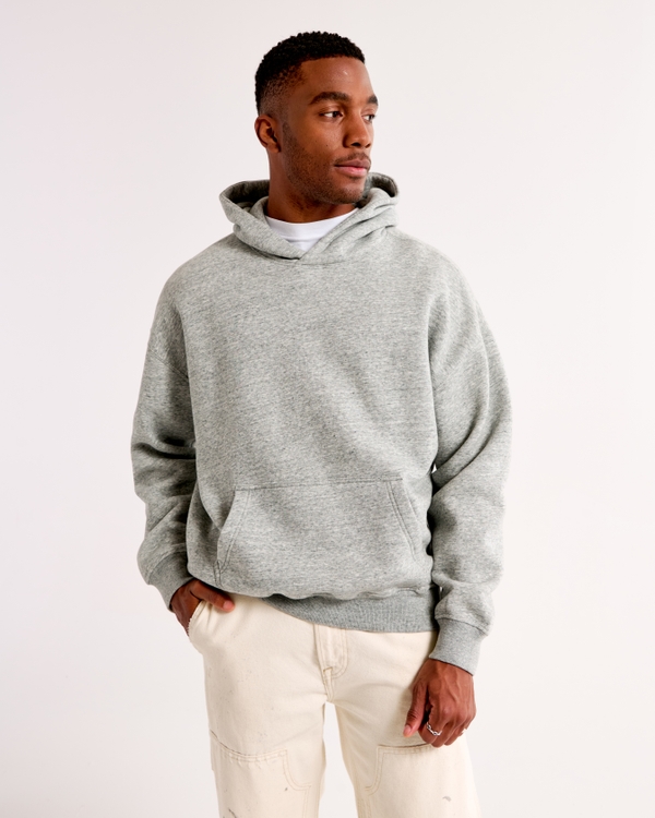 Essential Popover Hoodie, Heather Gray view 1