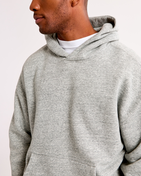 Essential Popover Hoodie, Heather Gray view 2