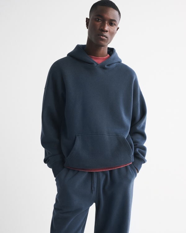 Essential Popover Hoodie, Navy Blue