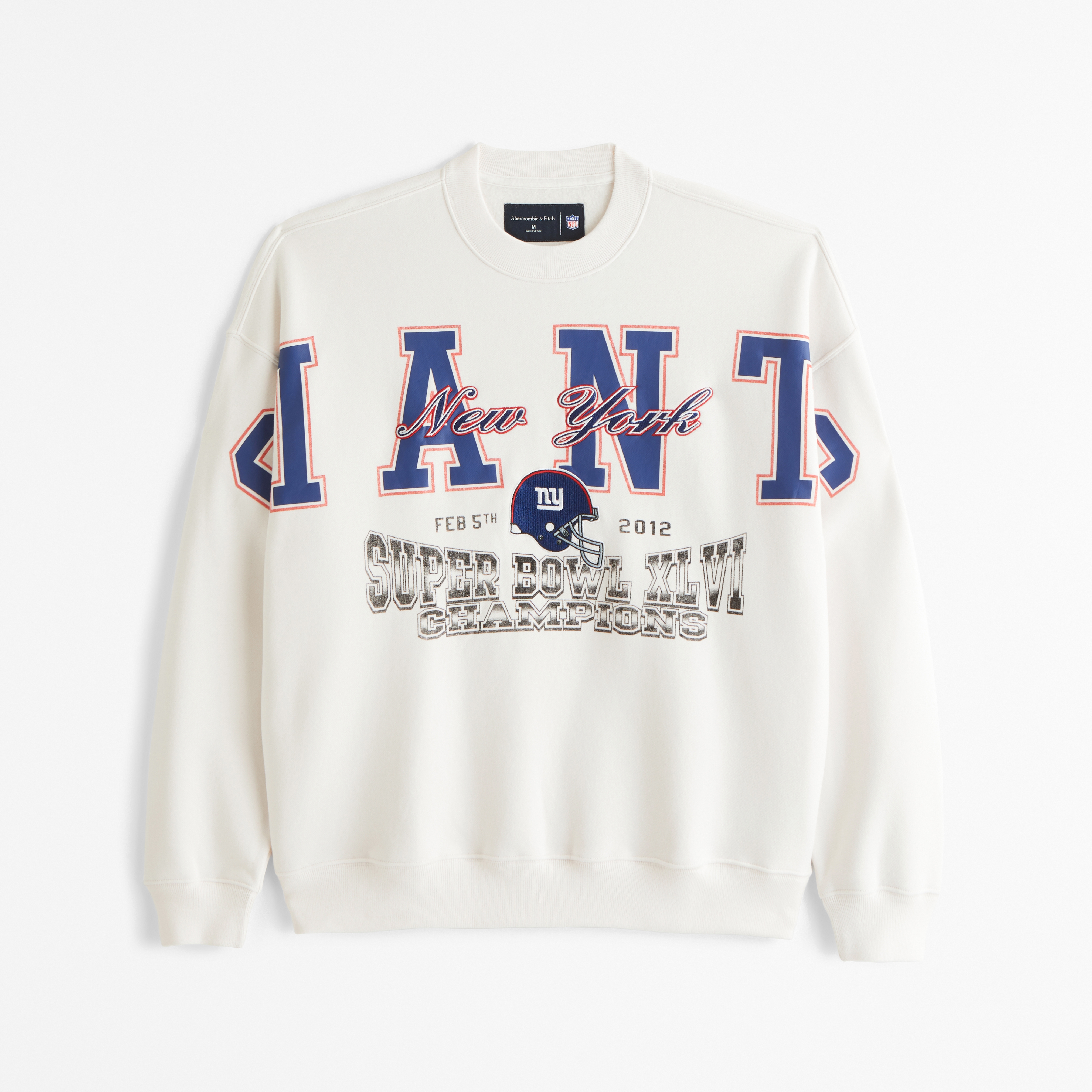 Abercrombie & Fitch New York Giants Graphic Crew Sweatshirt
