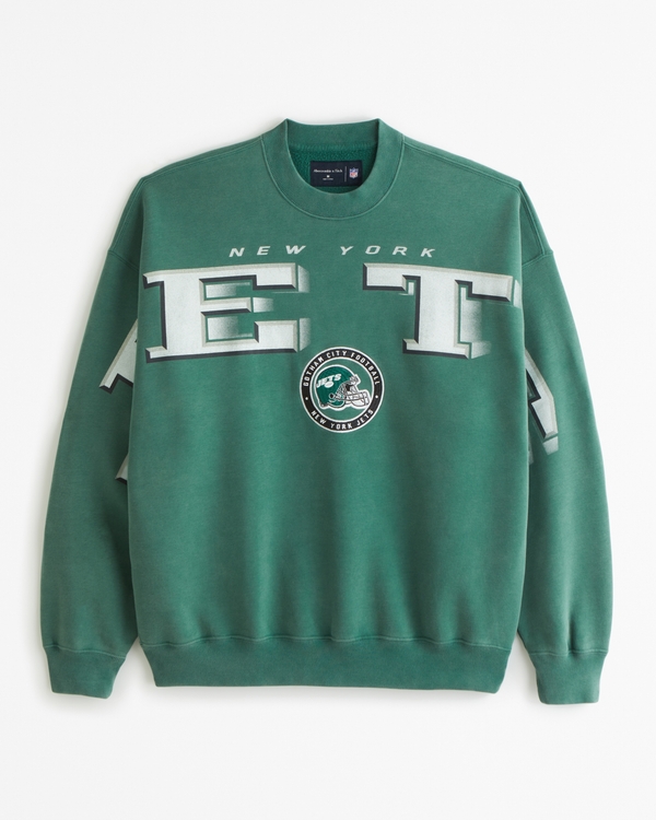 New York Jets Graphic Crew Sweatshirt, Green