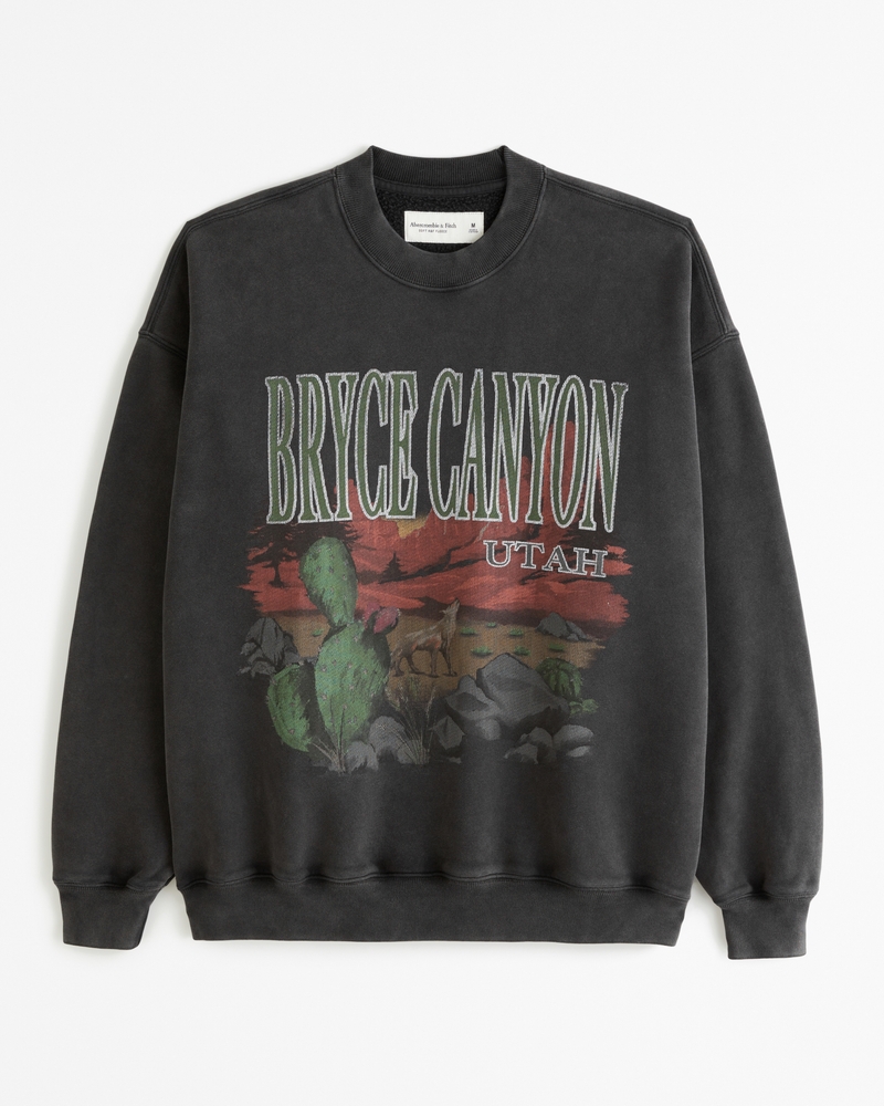 Men's Bryce Canyon Graphic Crew Sweatshirt, Men's Tops