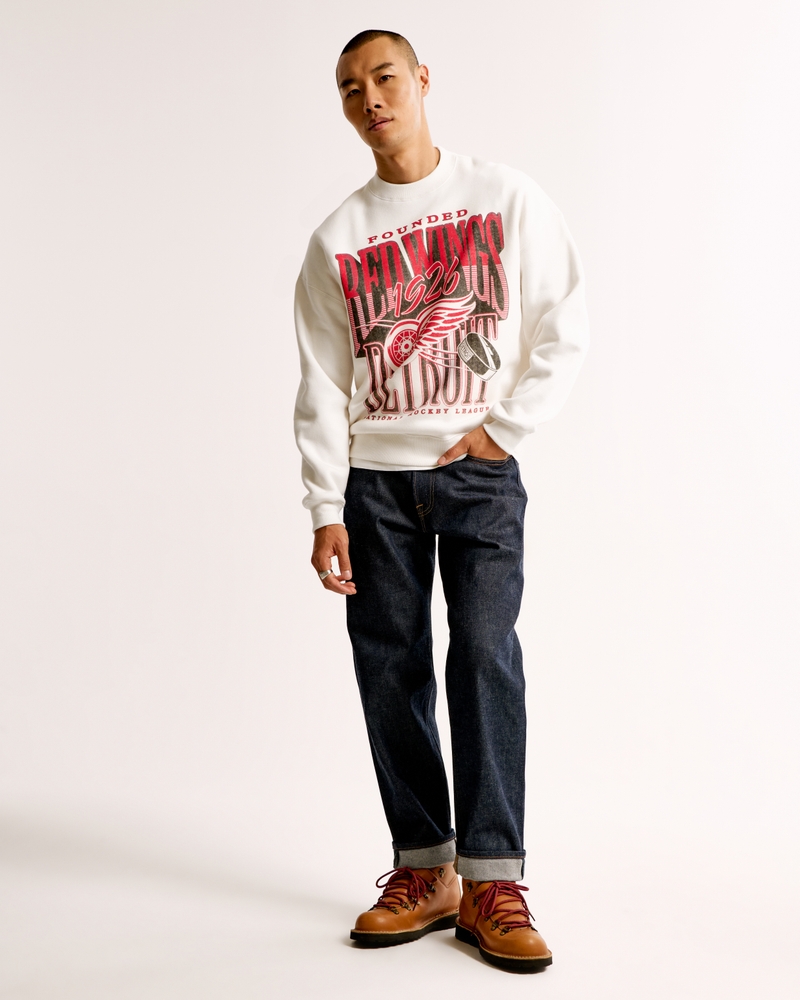 Detroit Red Wings Graphic Crew Sweatshirt