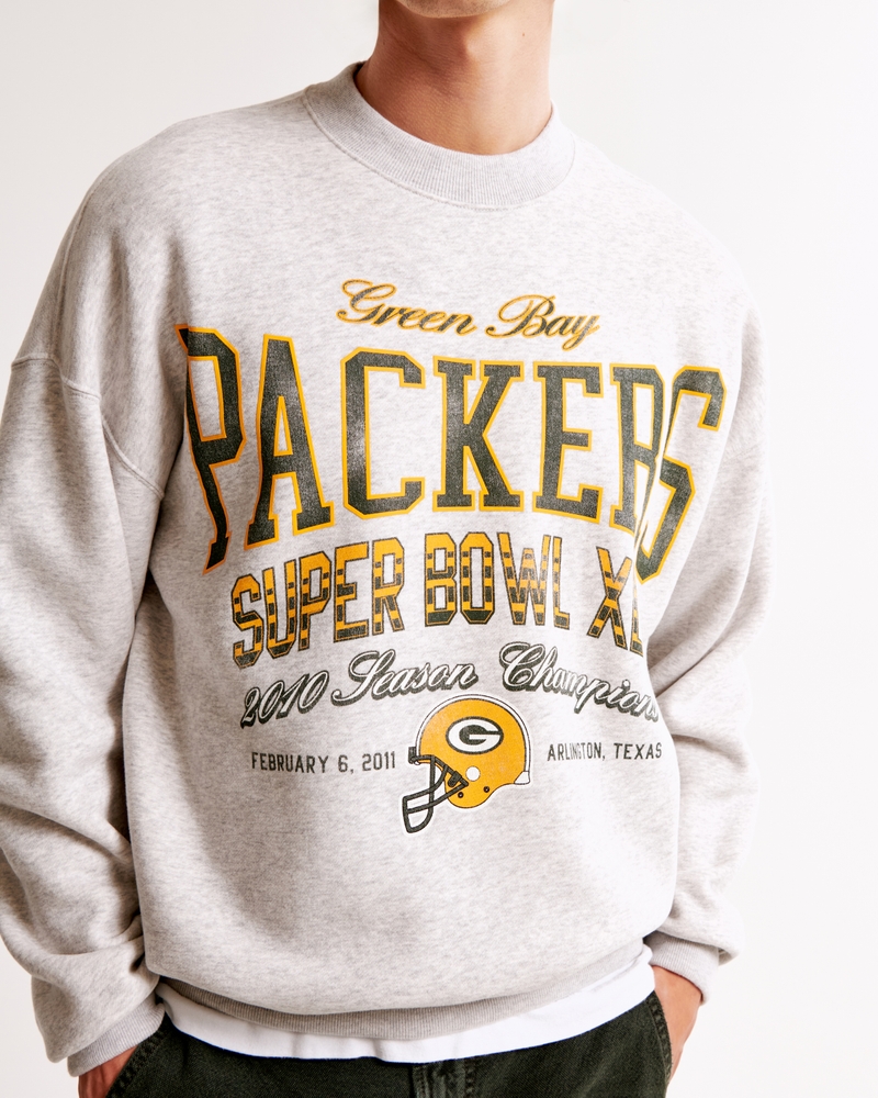 Abercrombie Green Bay Packers Crewneck Men's Green Bay Packers