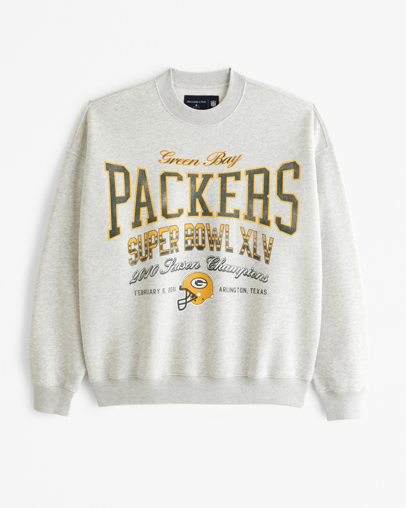 Men's Green Bay Packers Graphic Crew Sweatshirt | Men's | Abercrombie.com