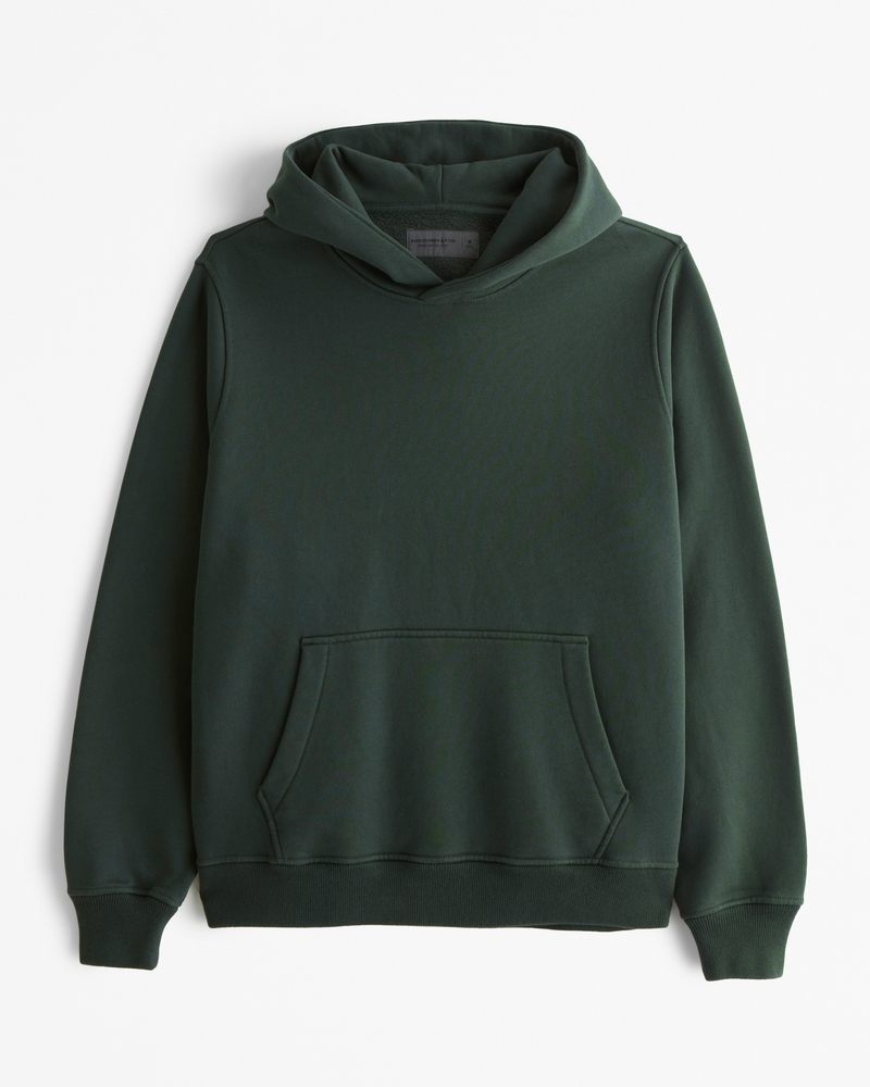 Dark green plain hoodie sale