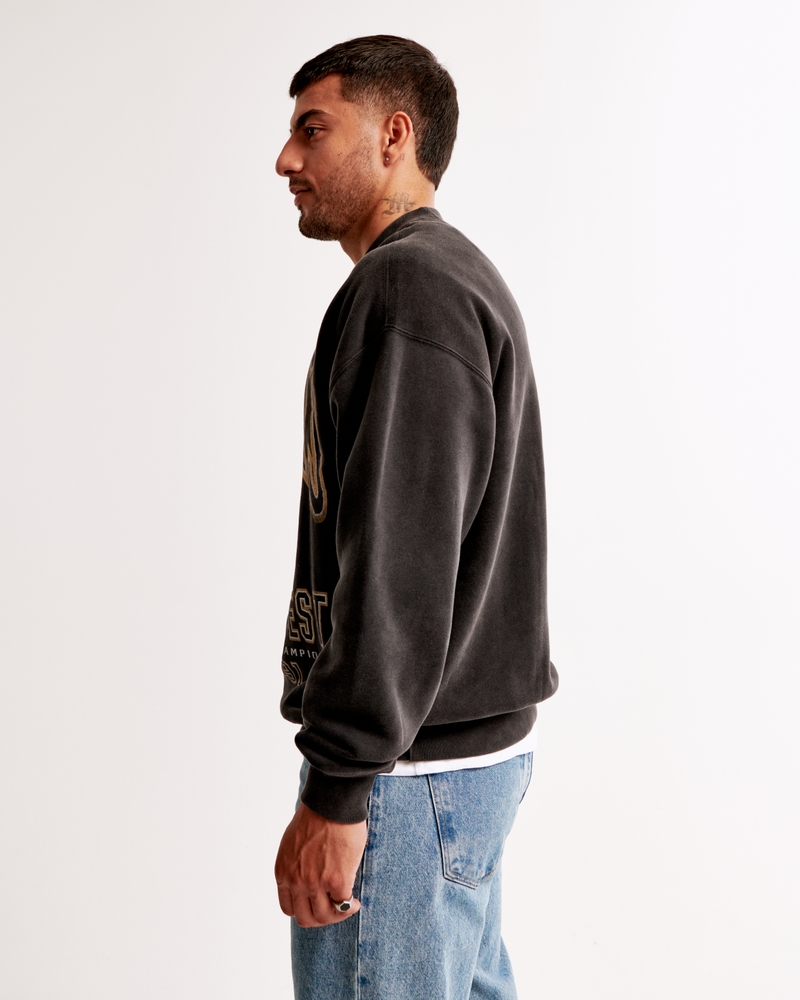 Sudadera con cuello redondo y estampa de los New Orleans Saints