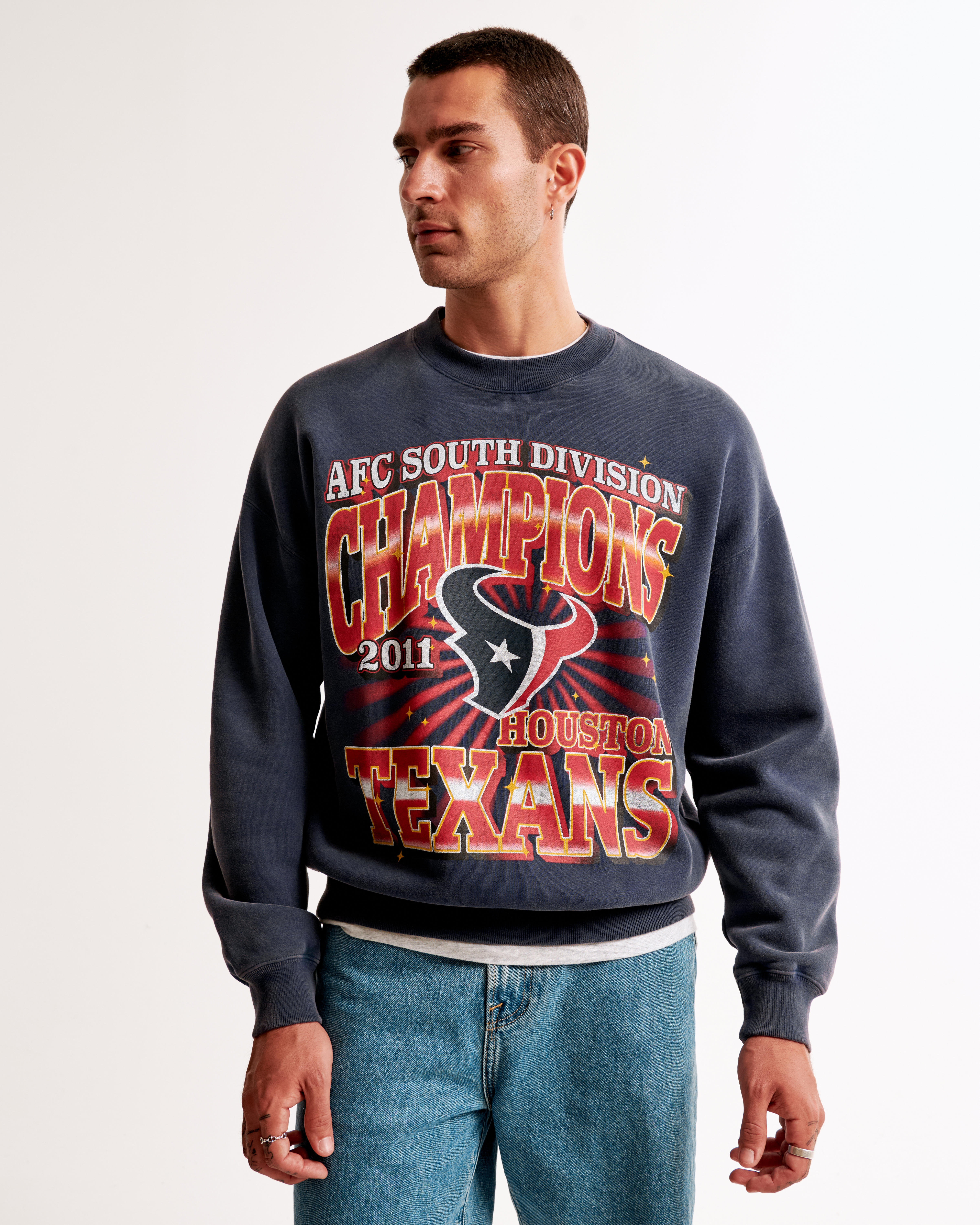 Houston Texans Graphic Crew Sweatshirt