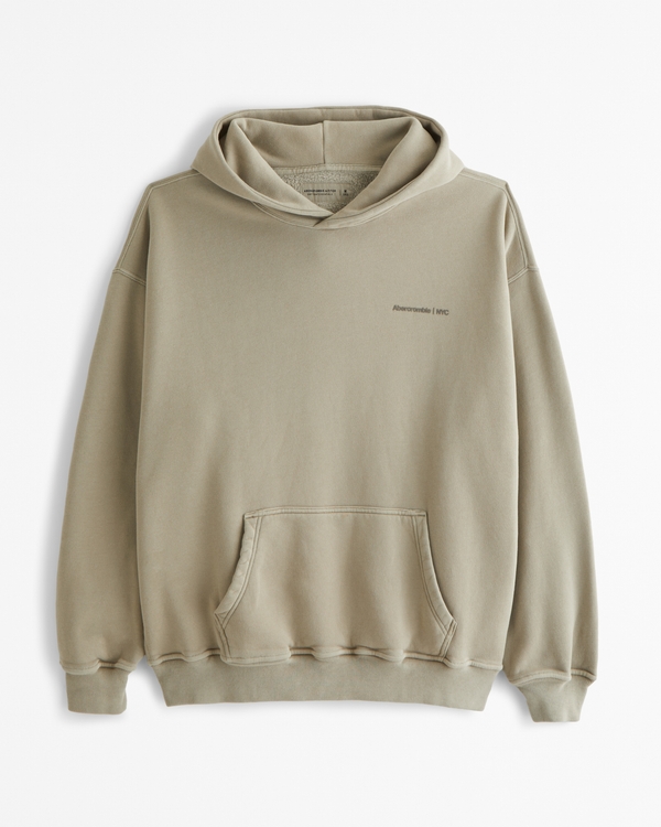 Small-Scale Logo Popover Hoodie, Light Green