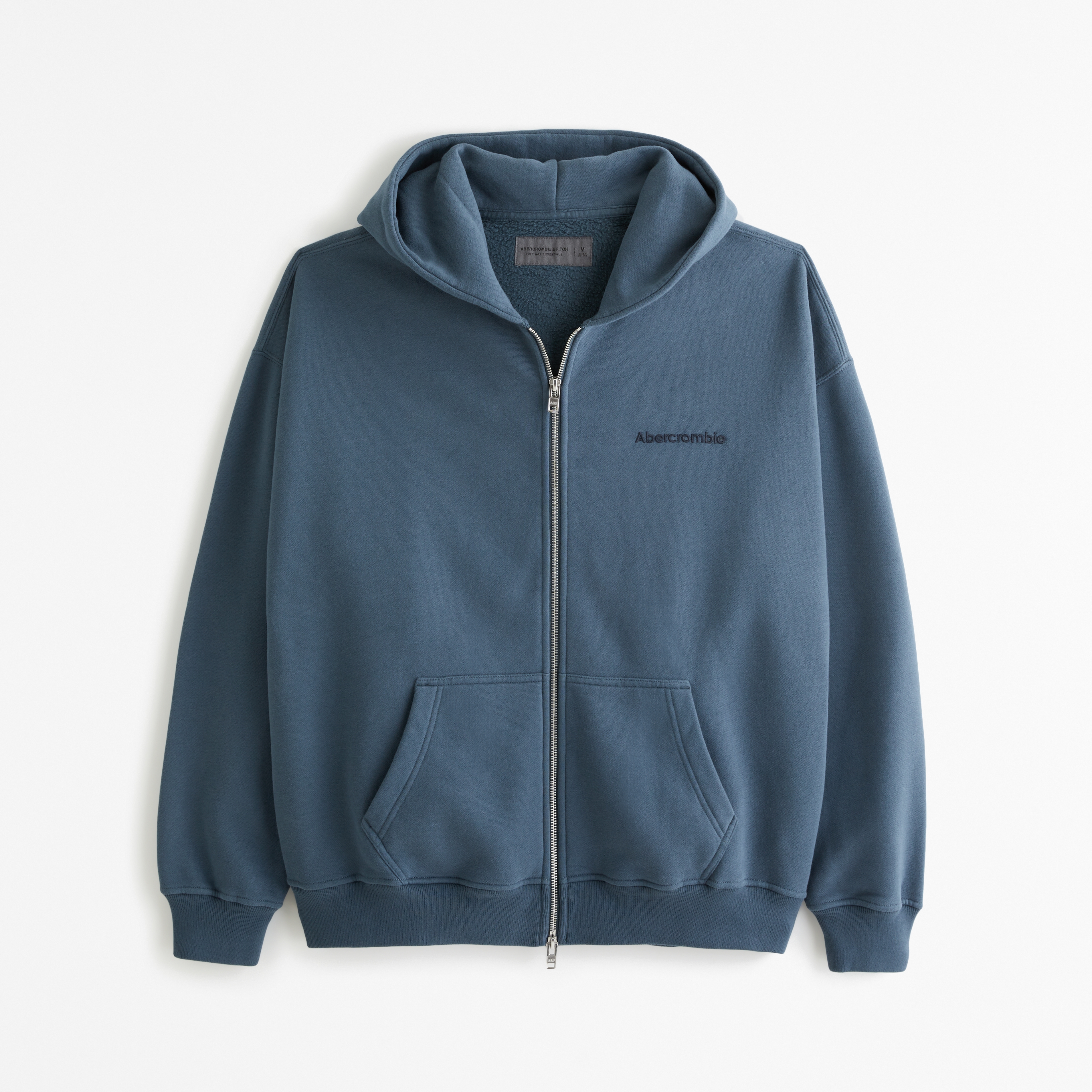 メンズ ロゴ フルジップフーディー | メンズ トップス | Abercrombie.com