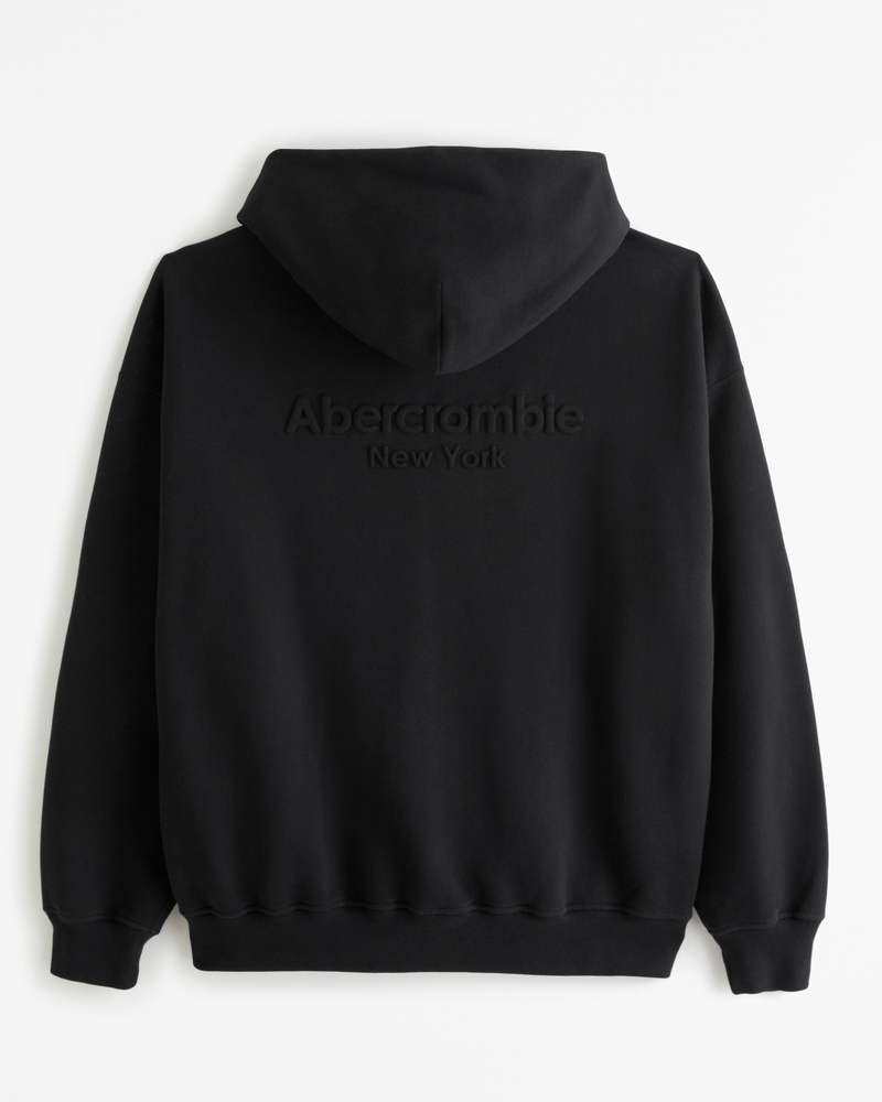 Logo full zip deals hoodie abercrombie