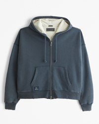 Men's Waffle-Lined Full-Zip Hoodie | Men's Sale | Abercrombie.com