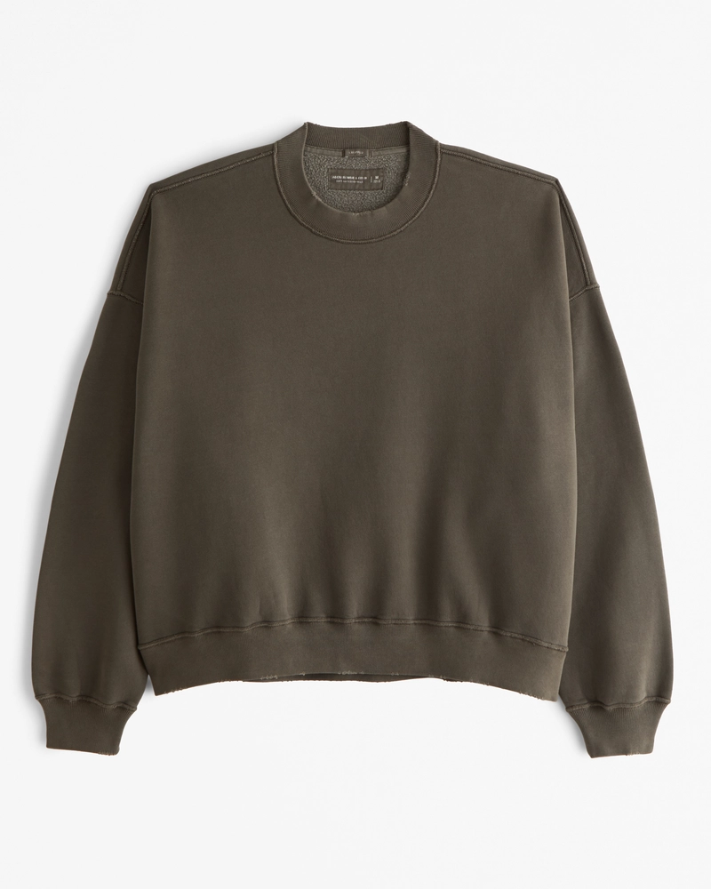 Essential Cropped Crew Sweatshirt