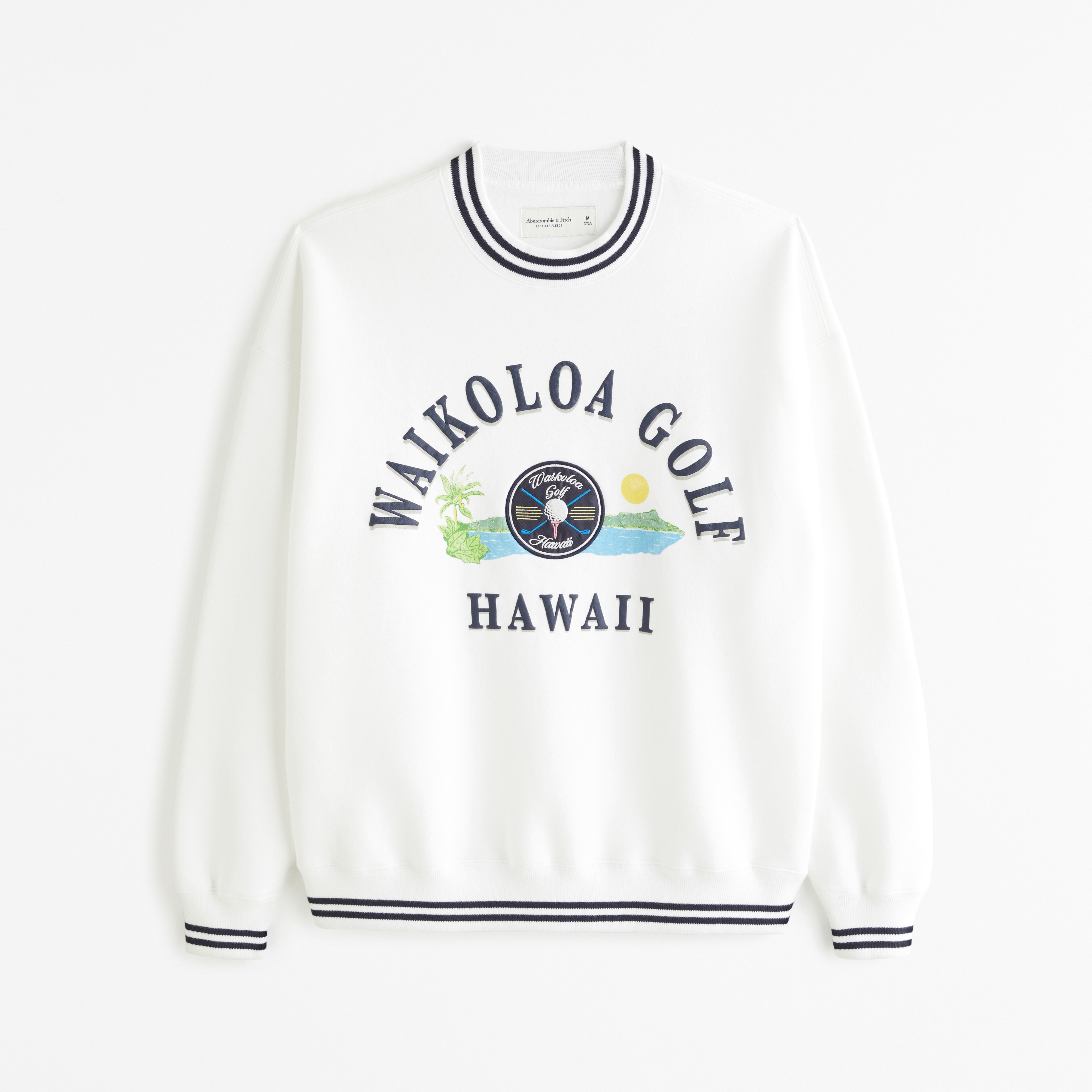 Gender Inclusive Hawaii Golf Graphic Crew Sweatshirt | Gender