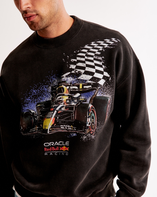 Oracle Red Bull Racing Graphic Crew Sweatshirt, Black