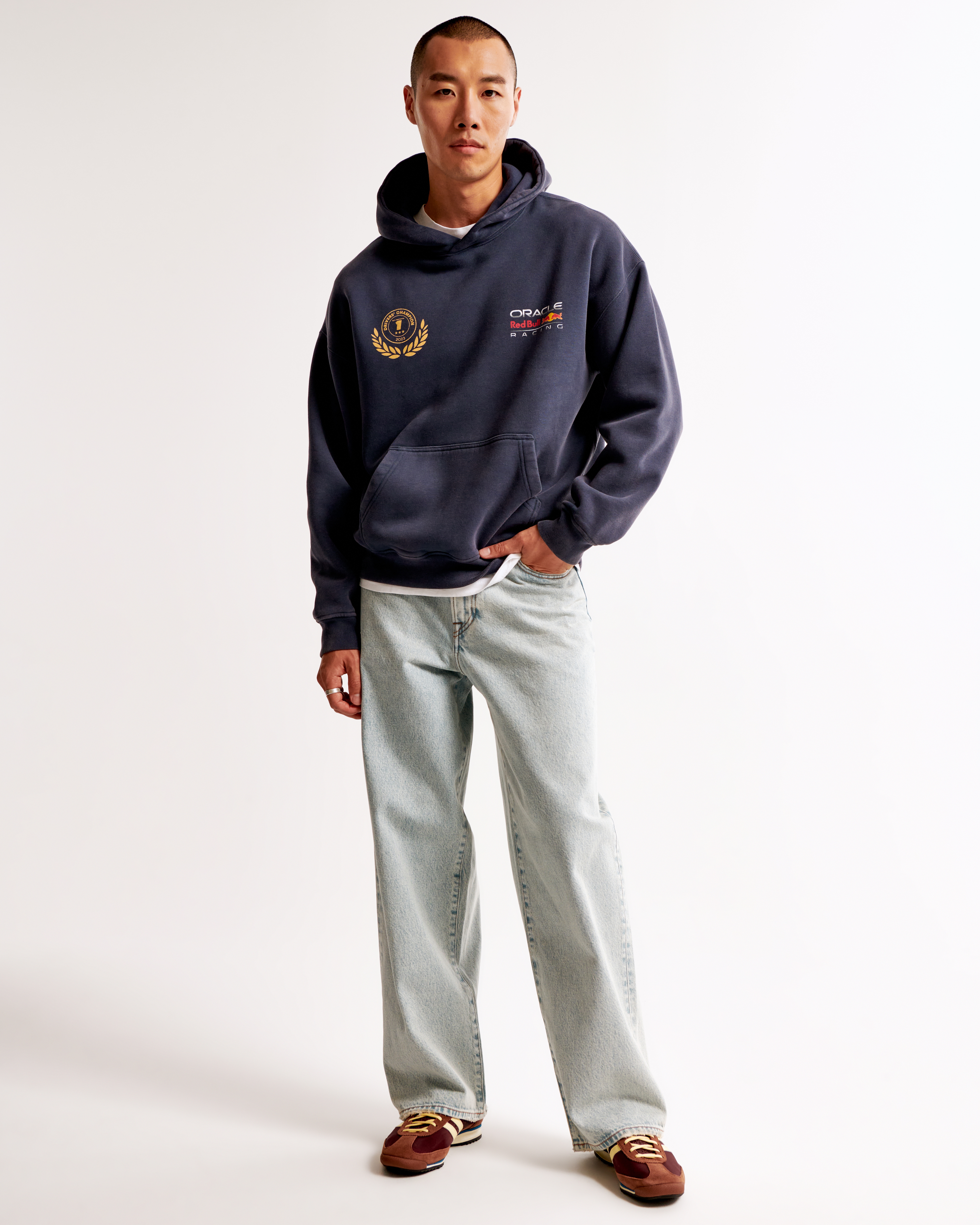 Abercrombie & Fitch Oracle Red Bull Racing Graphic Popover Hoodie
