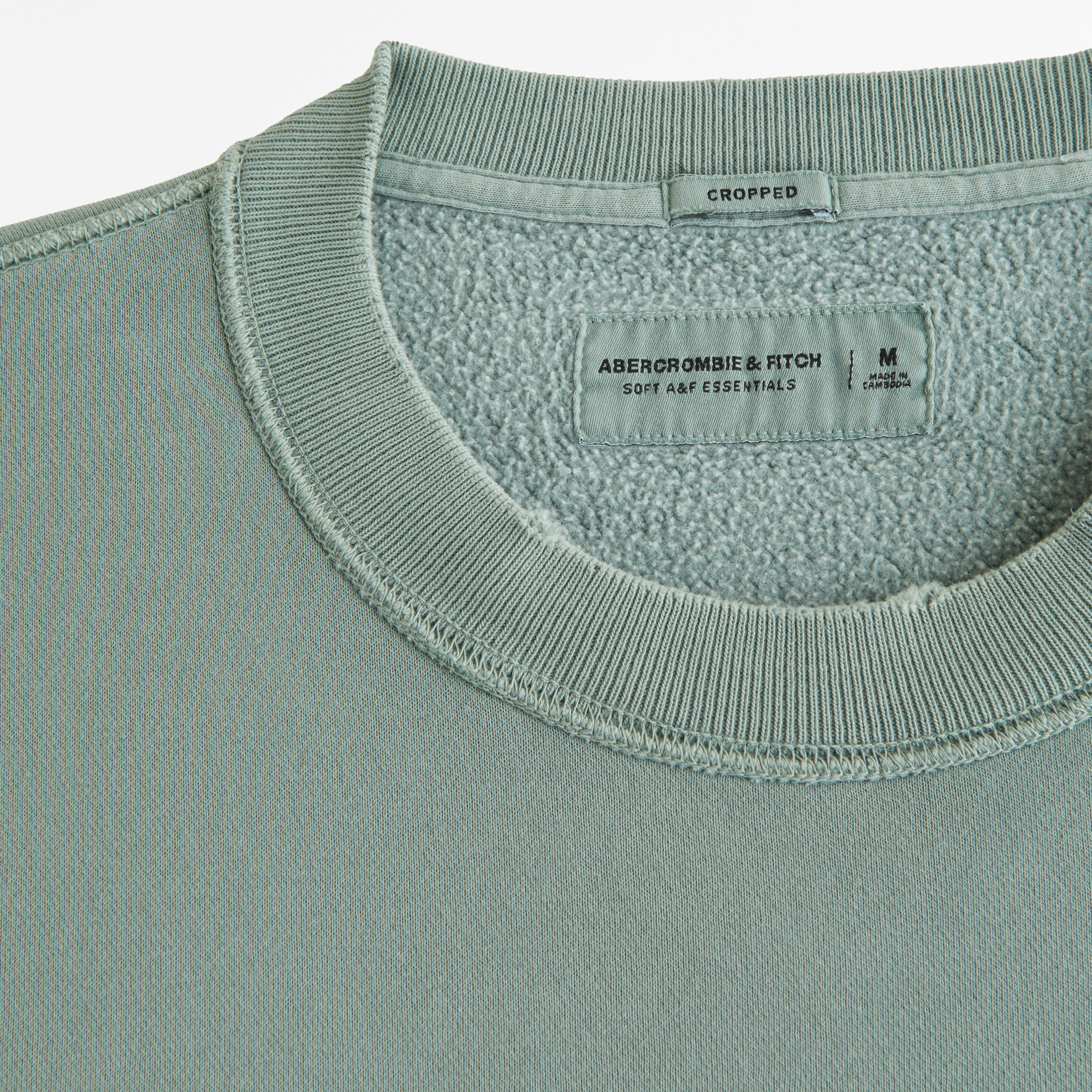 Men's Cropped Essential Crew Sweatshirt | Men's Clearance