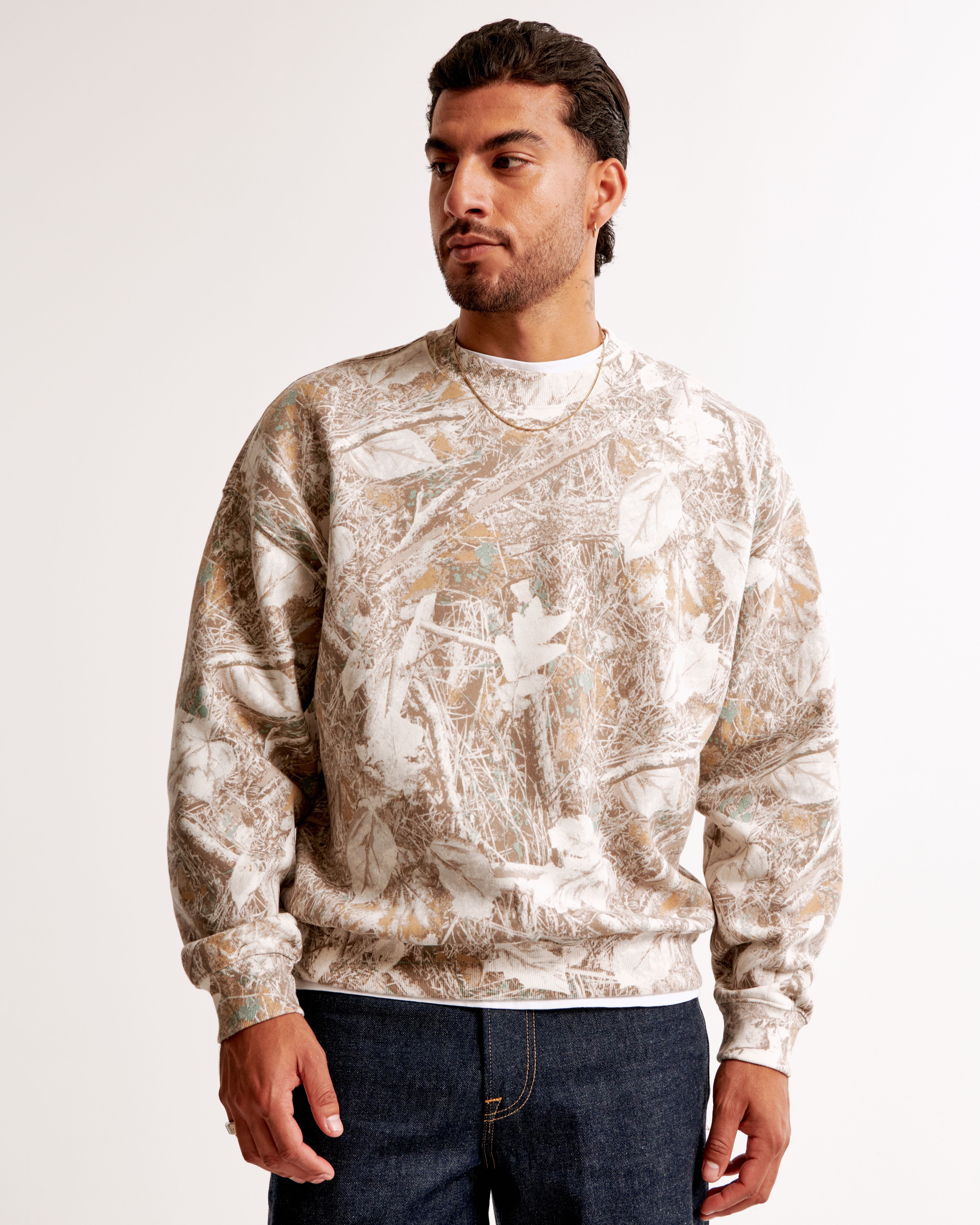 Men's Essential Crew Sweatshirt | Men's Tops | Abercrombie.com