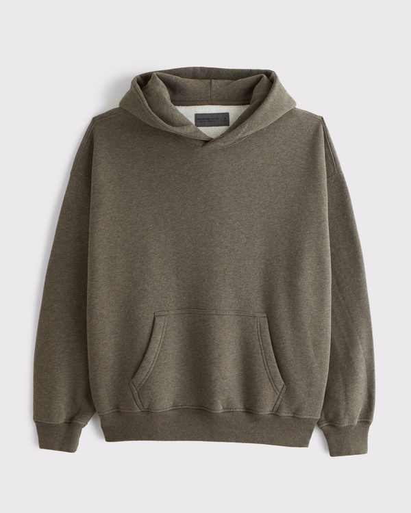 Essential Popover Hoodie, Dark Green Heather