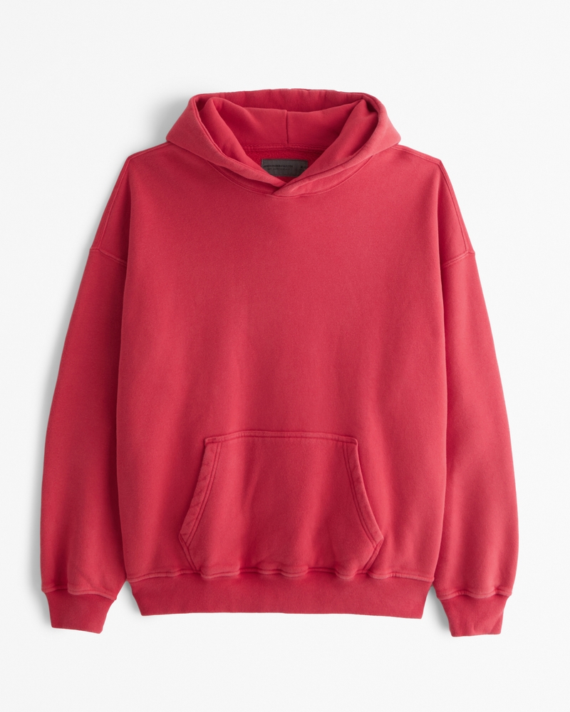 Red abercrombie hoodie on sale